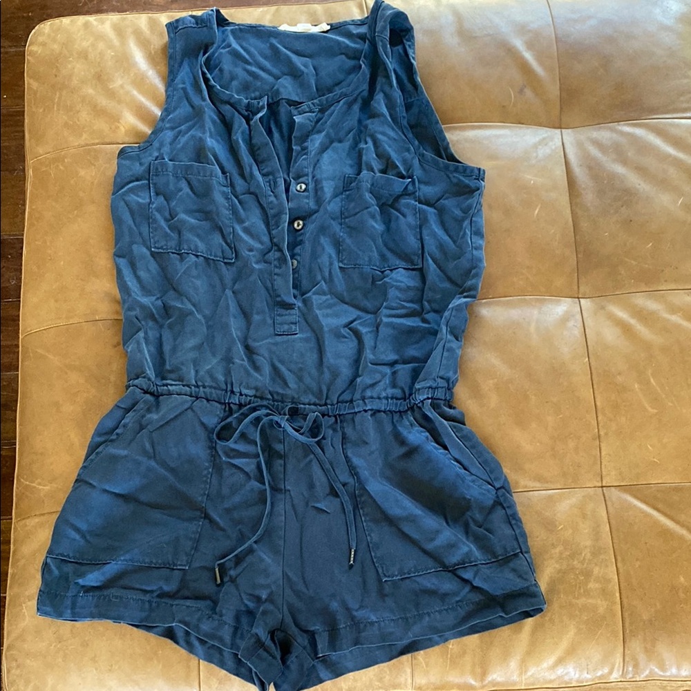 Lovestitch Blue Sleeveless Romper